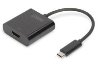 Digitus TV, monitor Adapter [1x USB-C stekker - 1x HDMI-bus] DA-70852 15.00 cm - thumbnail