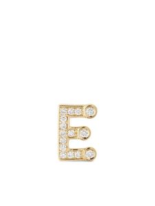 Sophie Bille Brahe puce d'oreille Petite E en or 18ct