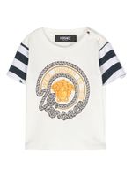 Versace Kids t-shirt en coton mélangé à logo imprimé - Blanc - thumbnail