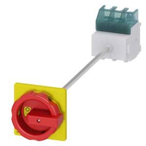 Siemens 3LD25140TK53 Belastbare scheidingsschakelaar Rood, Geel 3-polig 35 mm² 63 A 690 V/AC