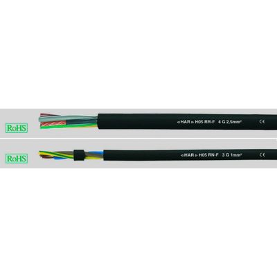 Helukabel 36008-500 Rubberkabel H05RN-F 4 G 0.75 mm² Zwart 500 m