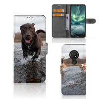 Nokia 7.2 | Nokia 6.2 Telefoonhoesje met Pasjes Honden Labrador