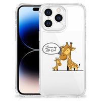 Apple iPhone 14 Pro Max Stevig Bumper Hoesje Giraffe - thumbnail