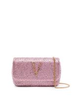 Versace sac porté épaule Virtus à strass - Rose - thumbnail