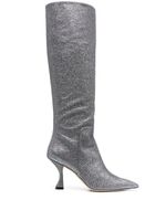 Stuart Weitzman bottes à ornements en cristal - Argent