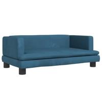 vidaXL Hondenmand 80x45x30 cm fluweel blauw