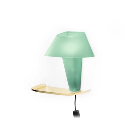 Wever & Ducre - Rever 1.1 Zwart Cable Wandlamp Groen / Goud