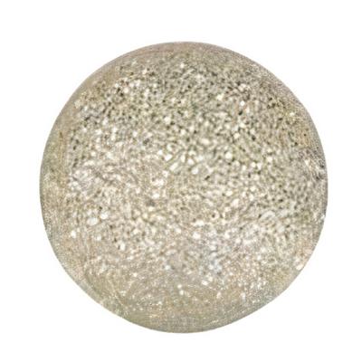 Goki Stuiterbal Glitter 49 Mm Rubber Zilver