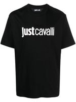 Just Cavalli t-shirt en coton à logo imprimé - Noir