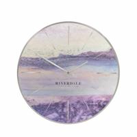 Riverdale Wandklok Brixton metallic 30cm
