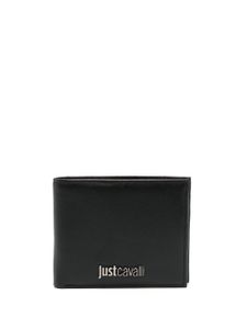 Just Cavalli portefeuille pliant à logo - Noir