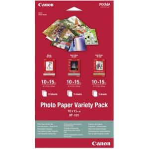 Canon VP-101 Photo Paper Variety Pack 10x15 cm. 1x10 u. 2x5 Vel