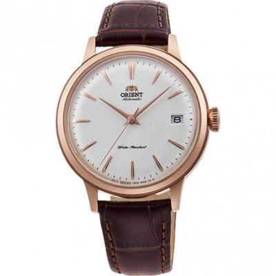Orient Bambino leer - Dameshorloge (Kleur kast: roségoud)