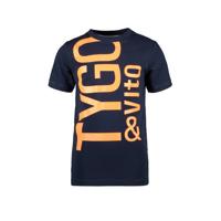 TYGO & vito T-shirt met biologisch katoen donkerblauw