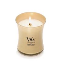 WoodWick Geurkaars met knetterende lont | Sprankelende Pomelo Medium Zandloper Kaars | Lange Brandende Kaarsen: Tot 60 uur | Perfect cadeau voor vrouwen