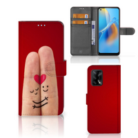 OPPO A74 4G Wallet Case met Pasjes Liefde - Origineel Romantisch Cadeau - thumbnail