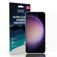 Lunso - Geschikt voor Samsung Galaxy S23 Plus - Duo Pack (2 stuks) Beschermfolie - Full Cover Screen protector