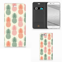 Huawei P10 Plus Flip Style Cover Ananas