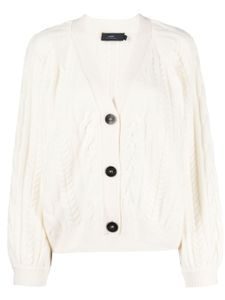 arch4 cable-knit cashmere cardigan - Blanc