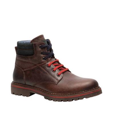Scapino TwoDay leren veterboots donkerbruin