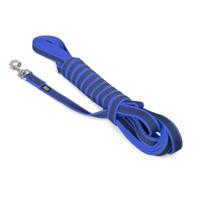 Julius-K9, 216GM-B-S10 Color & Gray Gumed Lood Blauw-Grijs 20 mm * 10 m met lus, max. voor 50 kg honden
