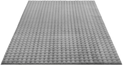 Karpet24 Flow - Knuffelig Bubbeltapijt, Wasbaar & Antislip, Zacht en Onderhoudsvriendelijk, Antraciet-120 x 160 cm