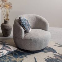 BePureHome Draaifauteuil Woolly Bouclé