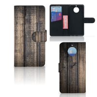 Moto G5S Book Style Case Steigerhout