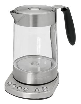 ProfiCook PC-WKS 1020 G waterkoker 1,7 l 3000 W Zwart, Roestvrijstaal