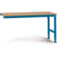 Manuflex AU6095.5007 Werk aanschuiftafel universele standaard met multiplex plaat, bxdxh = 1750 x 1000 x 760-870 mm Stralend blauw (RAL 5007) - thumbnail