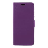 Shop4 - Huawei P Smart (2018) Hoesje - Wallet Case Grain Paars