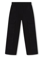 Marc Jacobs Kids pantalon cargo à patch logo - Noir - thumbnail