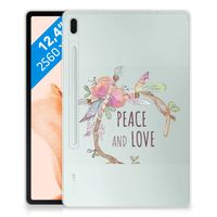 Samsung Galaxy Tab S7FE Tablet Back Cover Boho Text