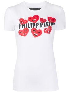 Philipp Plein t-shirt Love Plein - Blanc