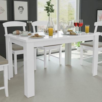 vidaXL Eettafel 140x80x75 cm wit vidaXL Eettafel 140x80x75 cm wit