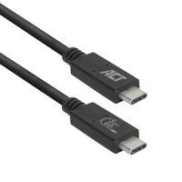 ACT AC7402 Gecertificeerde USB-C Kabel | 3.2 Gen1 | Aansluitkabel | C male - C male | 5Gbps | 2 meter