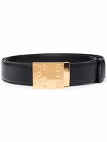 Philipp Plein ceinture à logo gravé - Noir