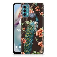 Motorola Moto G60 TPU Hoesje Pauw met Bloemen - thumbnail