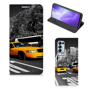 OPPO Find X3 Lite Book Cover New York Taxi