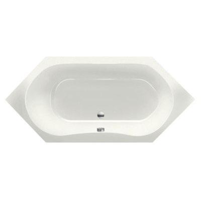 Ligbad Inbouw Xenz Lucia Hoekbad 1-2 Persoons Duobad 80x180x44cm Acryl Edelweiss Mat met Poten