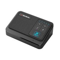 AVerMedia AS311 draagbare USB-conferentieluidspreker met microfoon, KI-ruisonderdrukking, echoonderdrukking, kristalheldere communicatie, ideaal voor kantoor en thuiskantoor, PC/Mac (zwart)