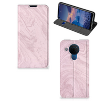 Nokia 5.4 Standcase Marble Pink - Origineel Cadeau Vriendin