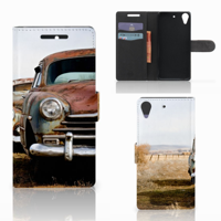 HTC Desire 628 Telefoonhoesje met foto Vintage Auto