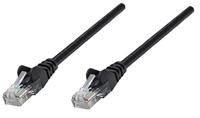 Intellinet Netwerk Patchkabel, Cat5e, 0,25 m, CCA, U/UTP, PVC, Vergulde Contacten, Snagless Cat6, U/UTP, CCA 0.25 m Zwart
