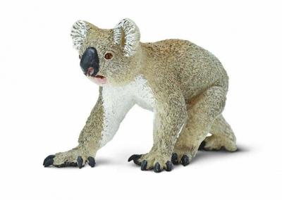 Safari wilde dieren Koala junior 7 cm grijs/wit Safari wilde dieren Koala junior 7 cm grijs/wit