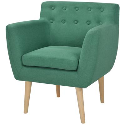 vidaXL Fauteuil stof groen vidaXL Fauteuil stof groen