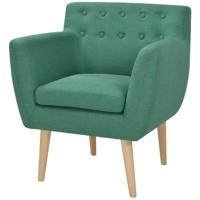 vidaXL Fauteuil stof groen