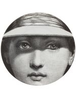 Fornasetti assiette imprimée - Noir - thumbnail