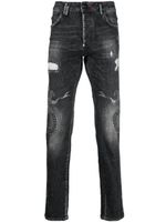 Philipp Plein jean à effet usé - Gris