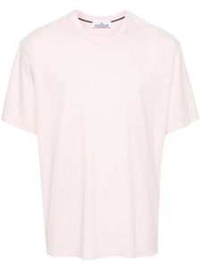 Stone Island t-shirt en coton à logo imprimé - Rose